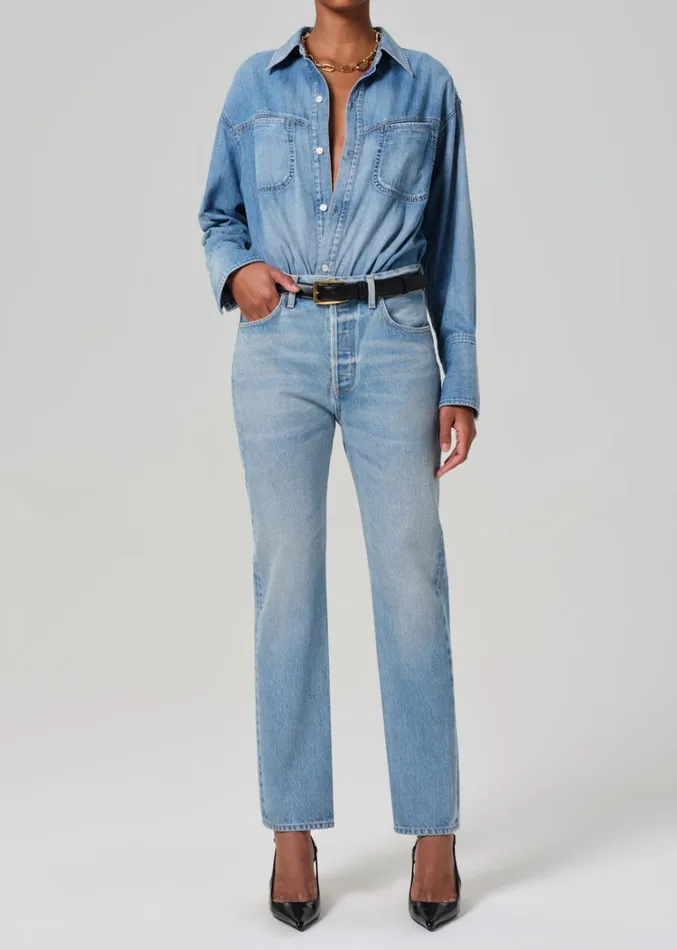 Citizens Of Humanity Blaine High Rise Straight In Gemini Women Jeans