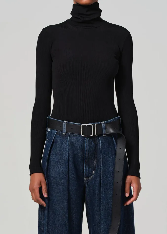 Citizens Of Humanity Caradene Turtleneck In Black Women Tops