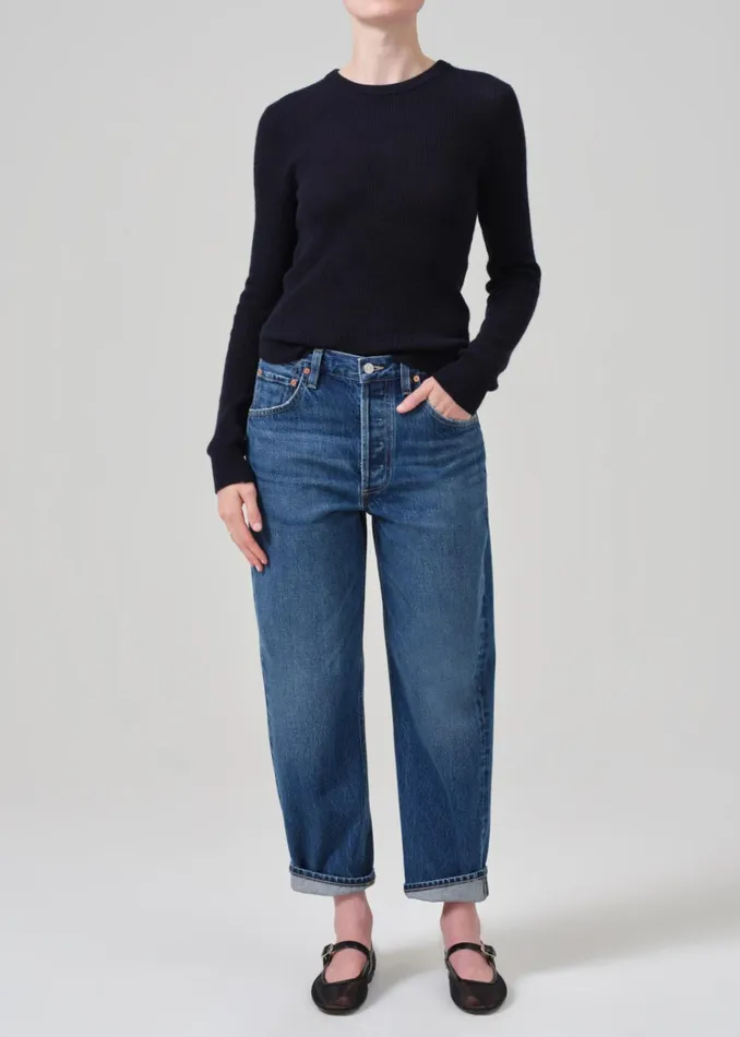 Citizens Of Humanity Dahlia Bow Leg Baby Roll In Claremont Women Jeans