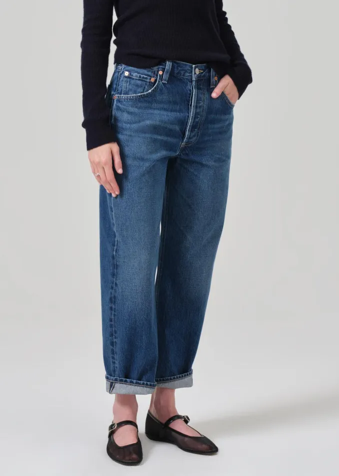 Citizens Of Humanity Dahlia Bow Leg Baby Roll In Claremont Women Jeans
