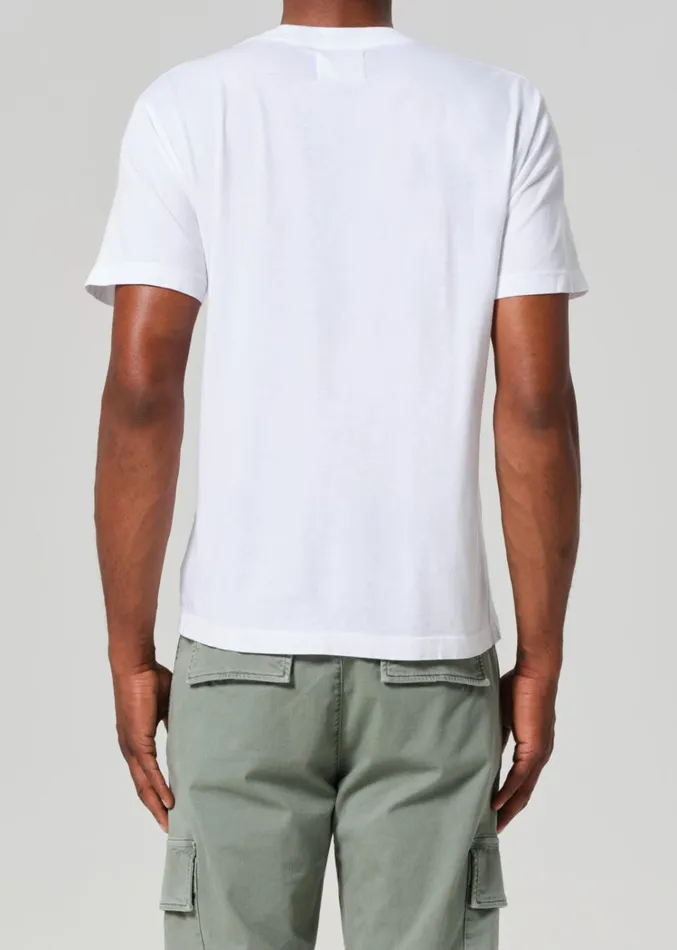 Citizens Of Humanity Everyday Short Sleeve Tee In White Men Shirts