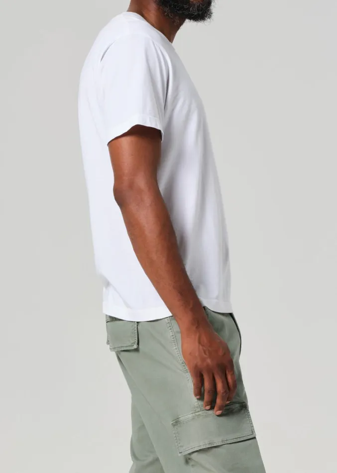 Citizens Of Humanity Everyday Short Sleeve Tee In White Men Shirts