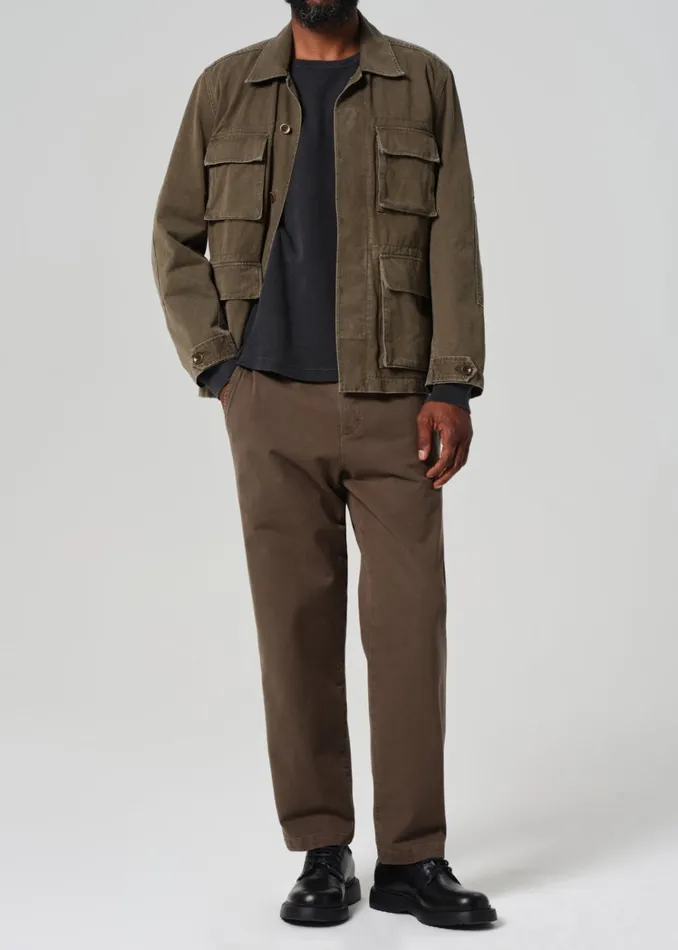 Citizens Of Humanity Flat Front Chino In Bay Leaf Men Pants