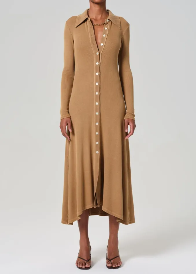 Citizens Of Humanity Gila Polo Dress In Marcona Women Tops