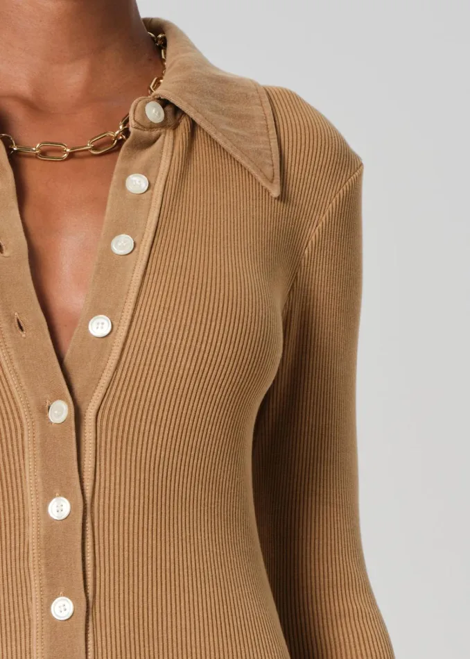 Citizens Of Humanity Gila Polo Dress In Marcona Women Tops