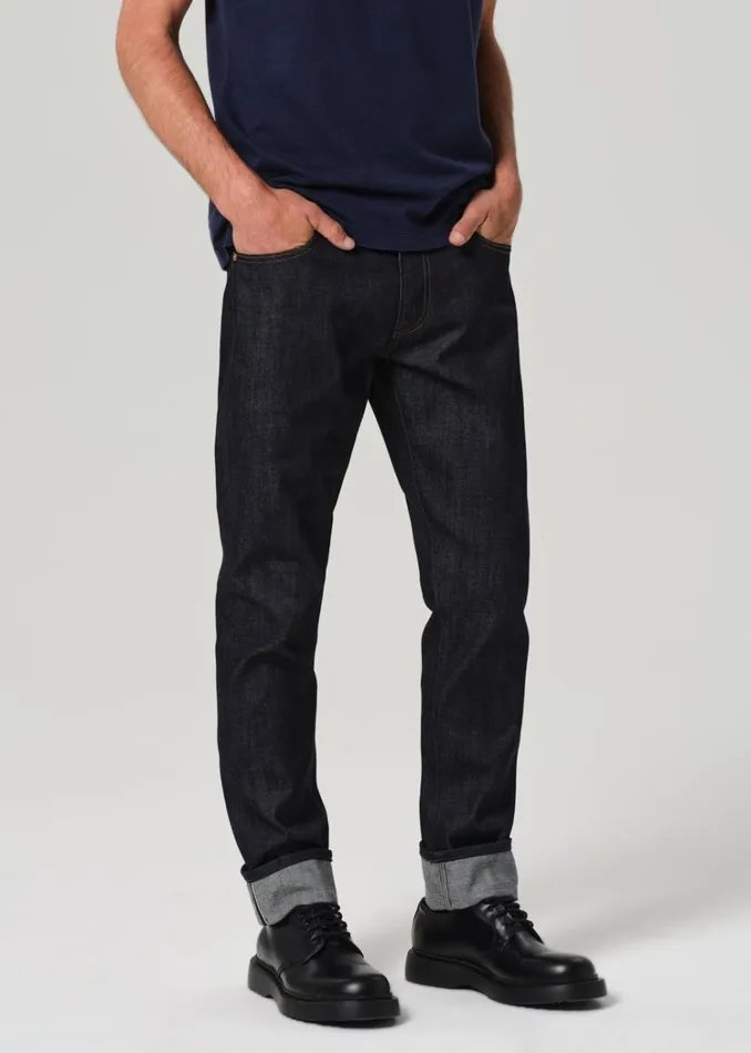 Citizens Of Humanity London Tapered Slim Archive In Raw Selvedge Men Jeans