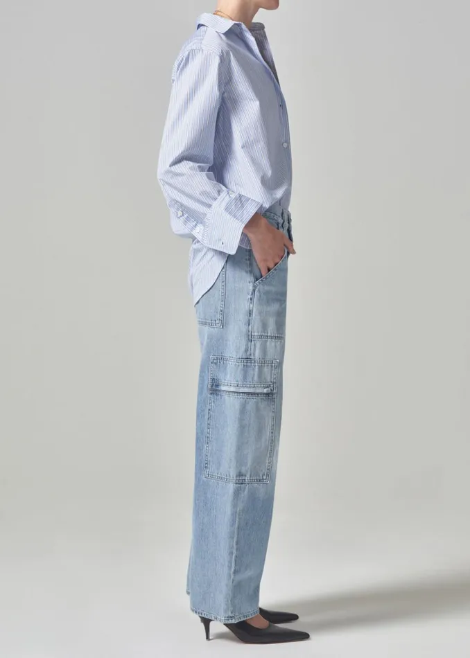 Citizens Of Humanity Marcelle Low Slung Easy Cargo In Cloud Nine Women Jeans