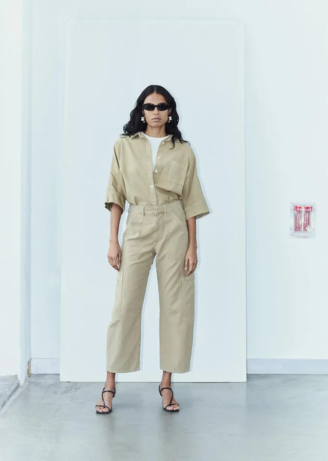 Citizens Of Humanity Marcelle Low Slung Easy Cargo In Heirloom Women Pants