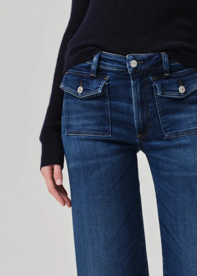 Citizens Of Humanity Raven Patch Pocket Wide Leg In Regency Women Jeans