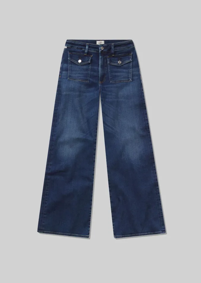 Citizens Of Humanity Raven Patch Pocket Wide Leg In Regency Women Jeans