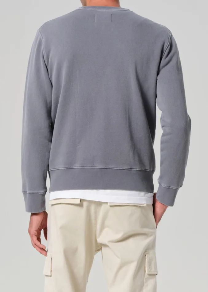 Citizens Of Humanity Vintage Crewneck Sweatshirt In Heron Grey Men Shirts