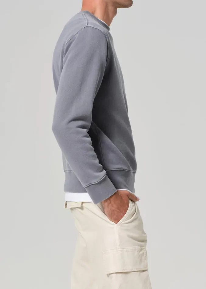 Citizens Of Humanity Vintage Crewneck Sweatshirt In Heron Grey Men Shirts