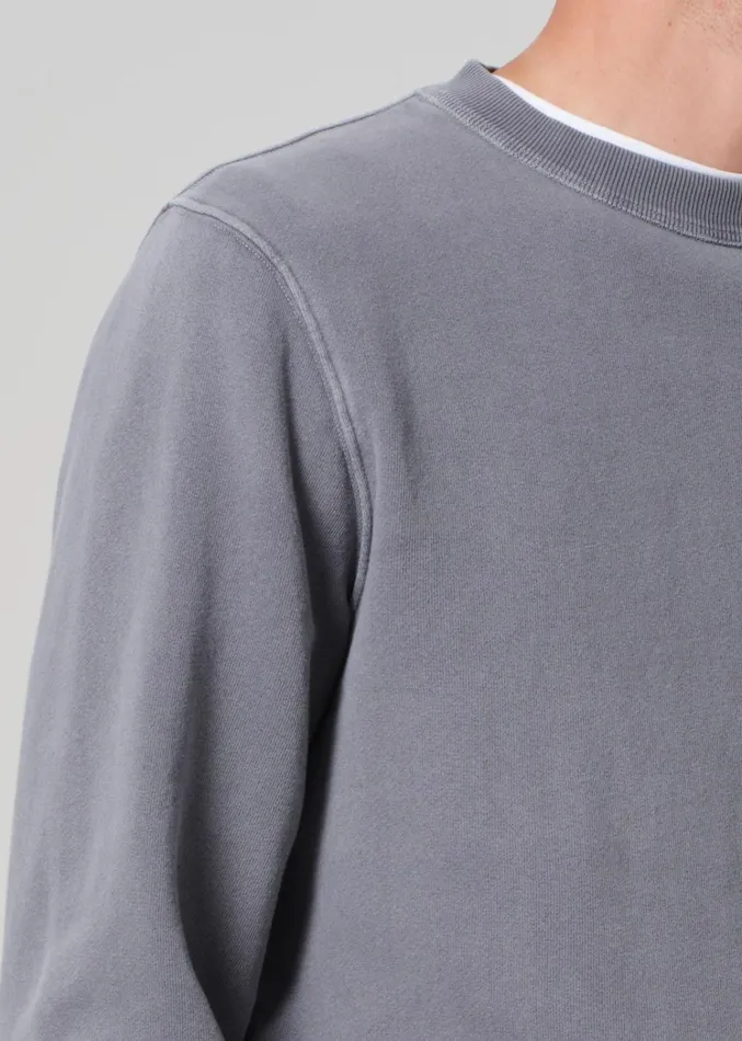 Citizens Of Humanity Vintage Crewneck Sweatshirt In Heron Grey Men Shirts