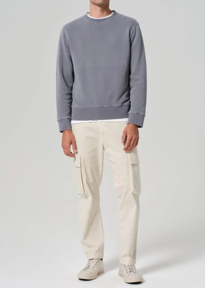 Citizens Of Humanity Vintage Crewneck Sweatshirt In Heron Grey Men Shirts