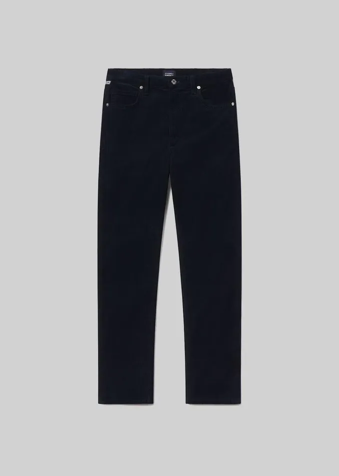 Citizens Of Humanity Zurie Ankle Corduroy In Navy Women Pants