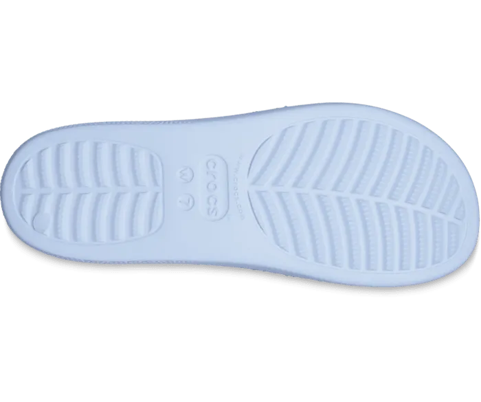 Classic Platform Glitter Slide Blue Calcite Multi Women Crocs Slides
