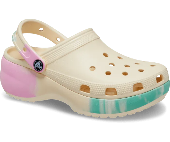 Classic Platform Ombre Clog Vanillamulti Women Crocs Clogs