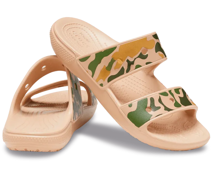 Classic Printed Camo Sandal Chai Tan Men Crocs Slides