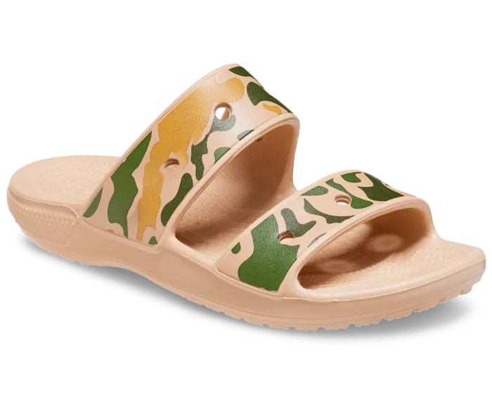 Classic Printed Camo Sandal Chai Tan Men Crocs Slides