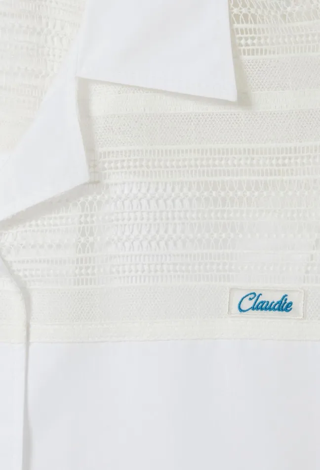 Claudie Pierlot Cropped Shirt White Women Tops And Shirts