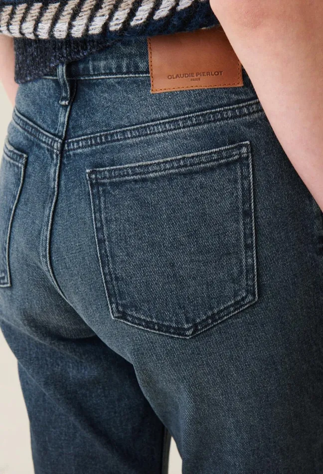 Claudie Pierlot Flared Denim Jeans Denim Delave Women Jeans And Trousers Claudie Pierlot Flared Denim Jeans Denim Delave Women Jeans And Trousers