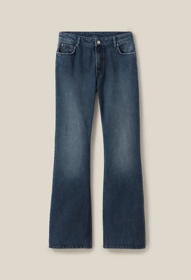 Claudie Pierlot Flared Denim Jeans Denim Delave Women Jeans And Trousers Claudie Pierlot Flared Denim Jeans Denim Delave Women Jeans And Trousers