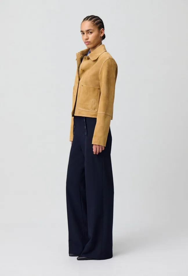 Claudie Pierlot Flared Sailor Trousers Navy Women Jeans And Trousers