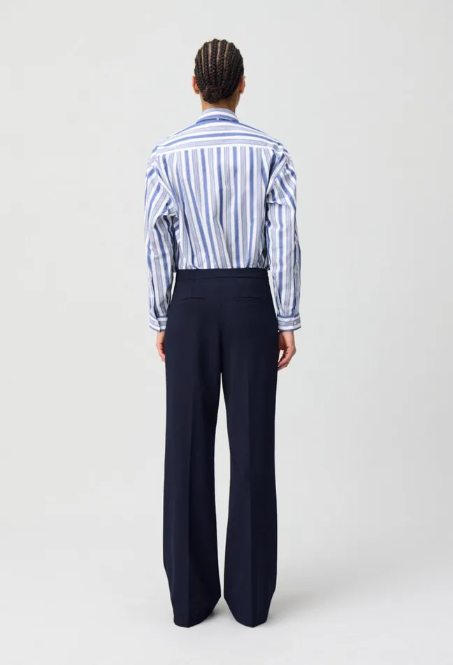 Claudie Pierlot Flared Sailor Trousers Navy Women Jeans And Trousers