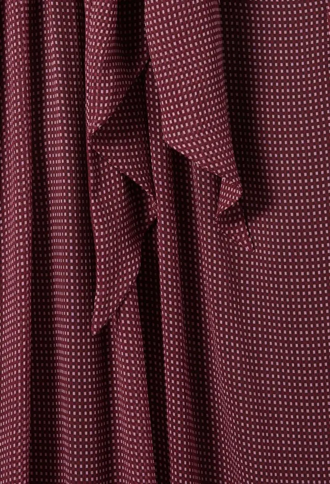 Claudie Pierlot Flowy Dress With Tie Neck Pink Women Dresses Claudie Pierlot Flowy Dress With Tie Neck Pink Women Dresses