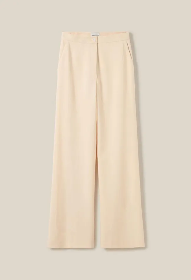 Claudie Pierlot Ivory Tailored Trousers Women Jeans And Trousers