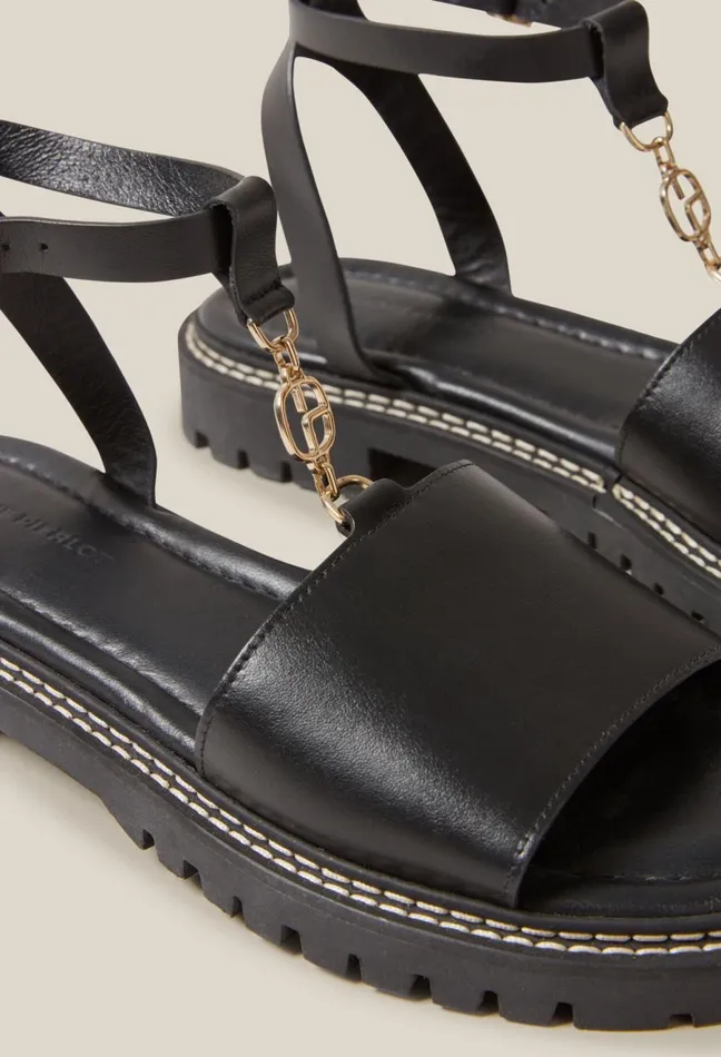 Claudie Pierlot Leather Sandals Black Women Sandals Pumps And Mules