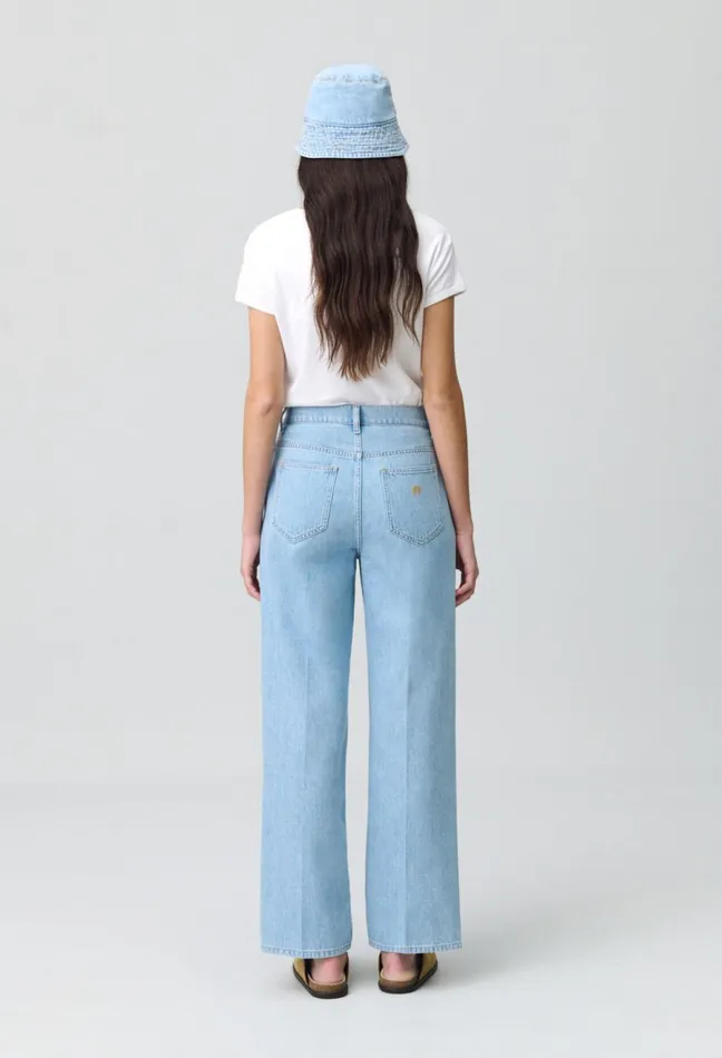 Claudie Pierlot Marc WideLeg Denim Jeans Denim Mid Blue Women Jeans And Trousers Claudie Pierlot Marc WideLeg Denim Jeans Denim Mid Blue Women Jeans And Trousers