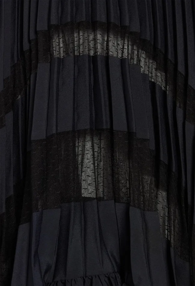Claudie Pierlot Midi Pleated Skirt Navy Women Skirts And Shorts