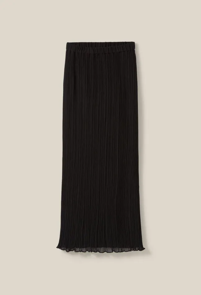 Claudie Pierlot Pleated 78 Skirt Lined Black Women Skirts And Shorts Claudie Pierlot Pleated 78 Skirt Lined Black Women Skirts And Shorts
