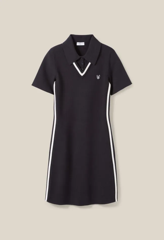 Claudie Pierlot Slim Short Jean Dress Toto Dualcolor Women Dresses Claudie Pierlot Slim Short Jean Dress Toto Dualcolor Women Dresses