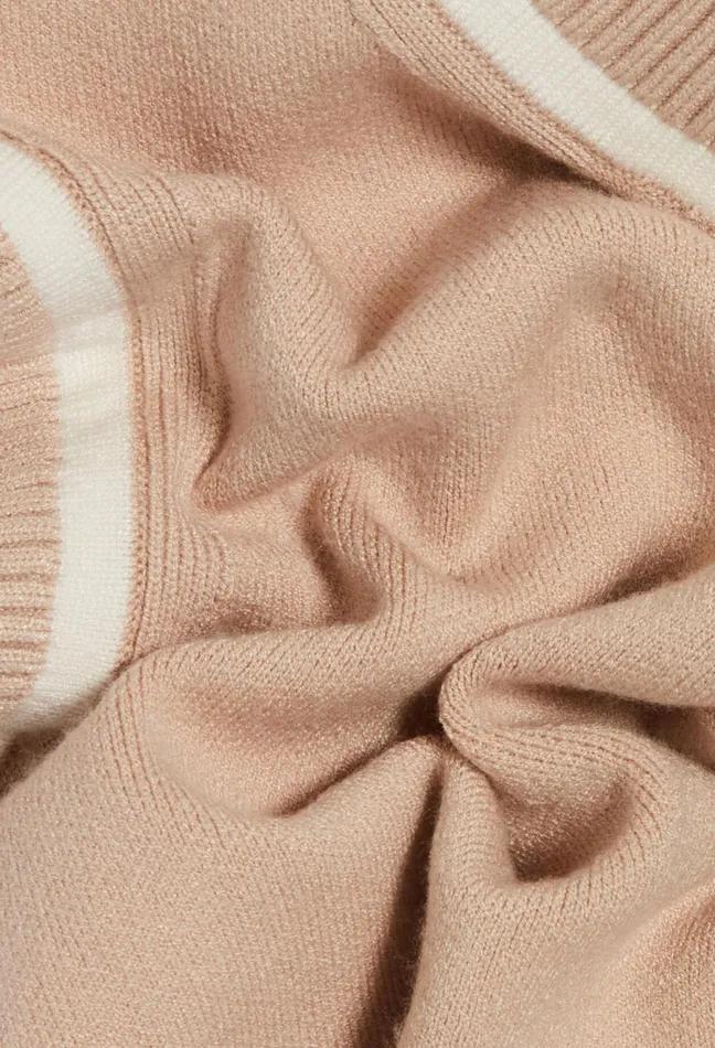 Claudie Pierlot Striped Knitted Jumper Light Beige Women Knitwear And Cardigans Claudie Pierlot Striped Knitted Jumper Light Beige Women Knitwear And Cardigans