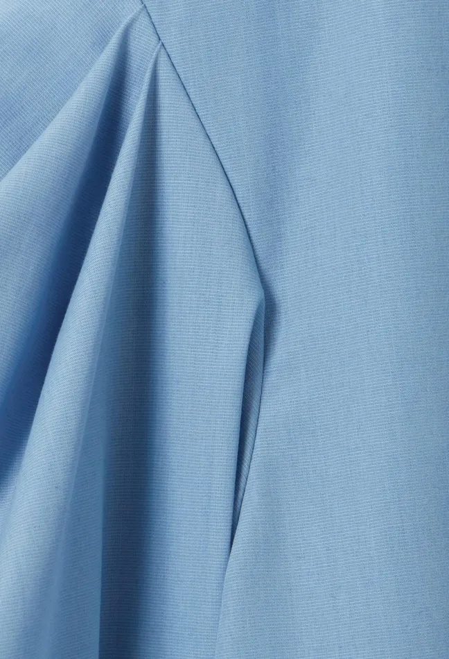 Claudie Pierlot TieFront VNeck Blouse Sky Blue Women Tops And Shirts