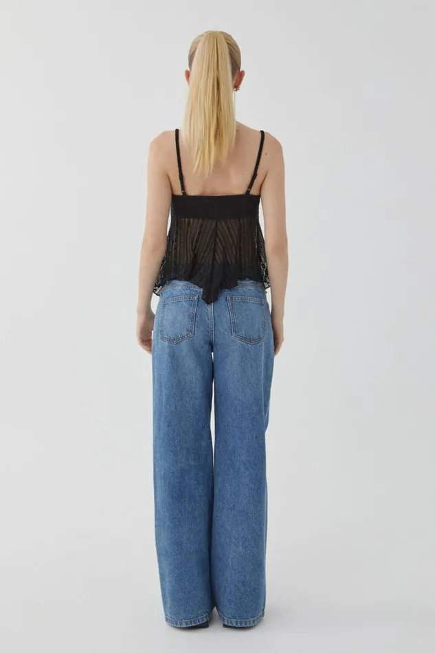 Clothing Supr Going Out Tops Nellie Textured Cami Black