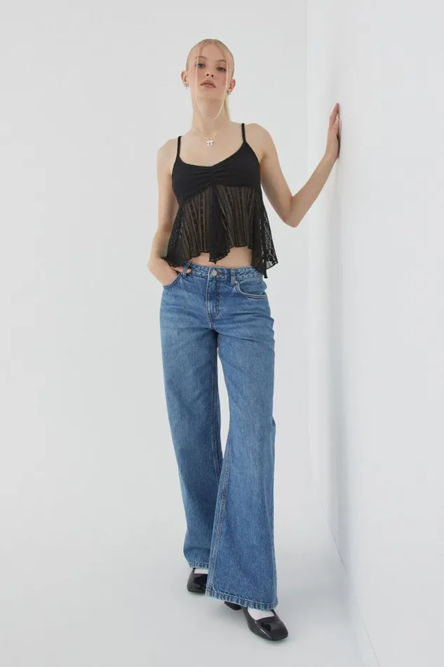 Clothing Supr Going Out Tops Nellie Textured Cami Black