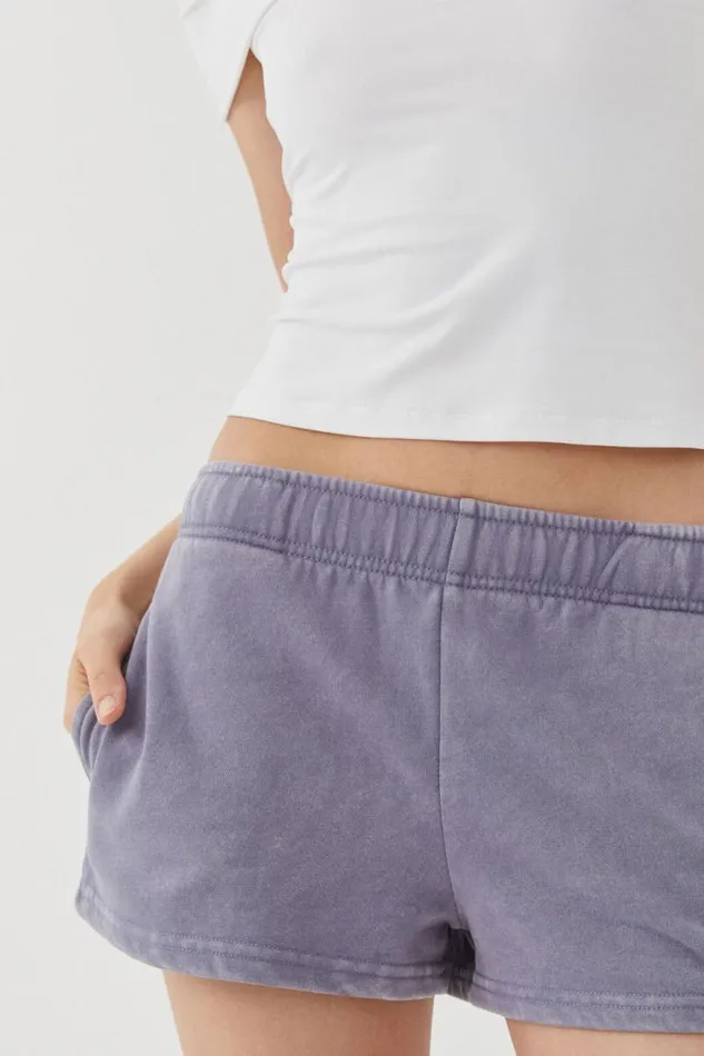 Clothing Supr Hoodies and Trackies Malia Sweat Short Washed Indigo Mist