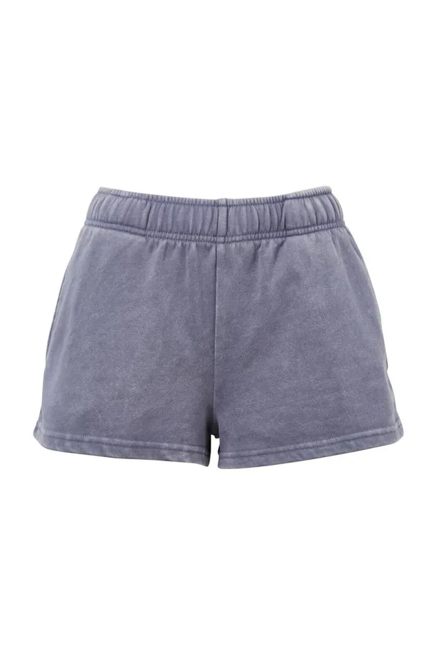 Clothing Supr Hoodies and Trackies Malia Sweat Short Washed Indigo Mist