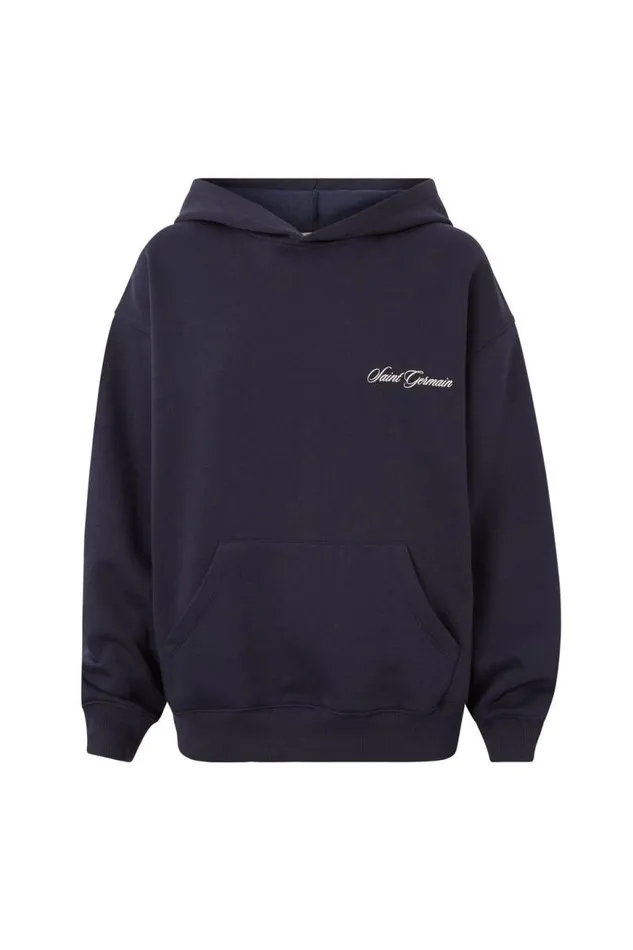 Clothing Supr Hoodies and Trackies Paige Oversized Printed Hoodie All Star Navyst Germain