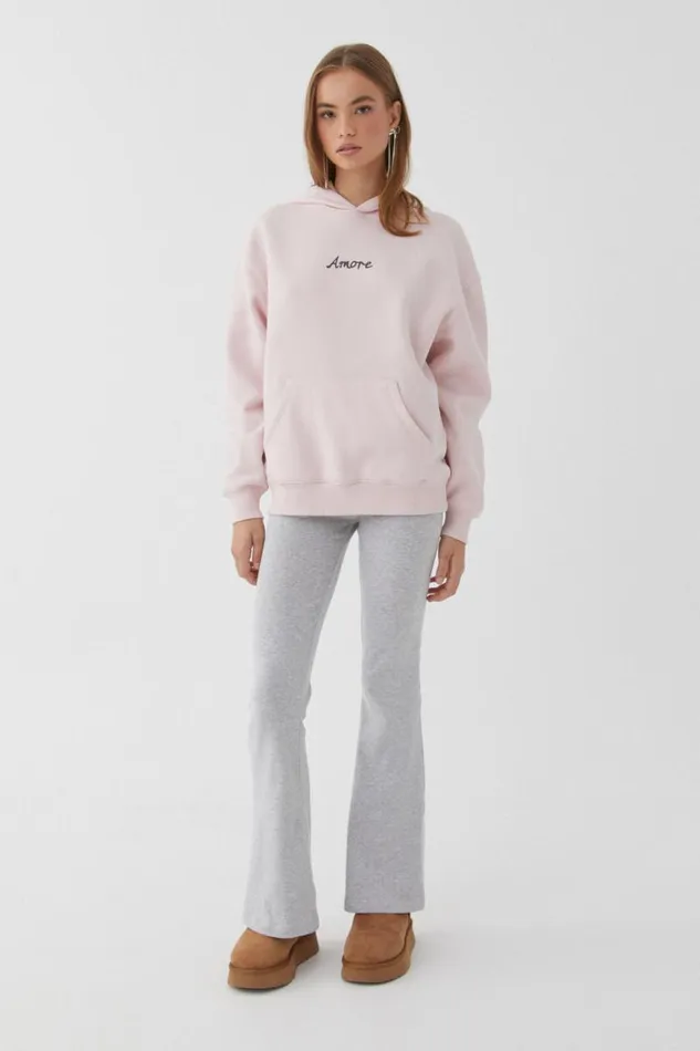 Clothing Supr Hoodies and Trackies Paige Oversized Printed Hoodie Gloss Pinkamore