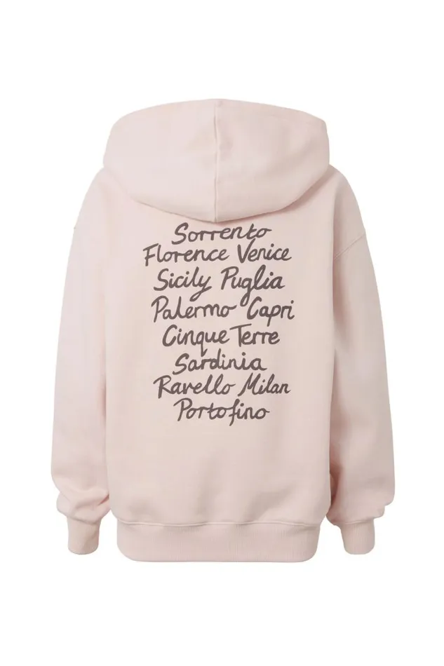 Clothing Supr Hoodies and Trackies Paige Oversized Printed Hoodie Gloss Pinkamore