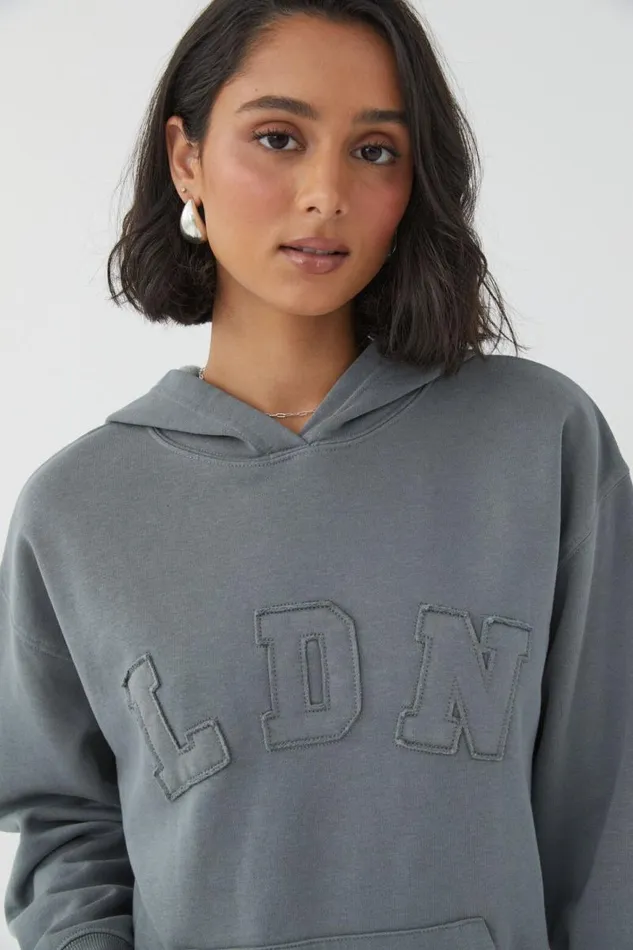 Clothing Supr Hoodies and Trackies Paige Oversized Printed Hoodie Heritage Greenldn