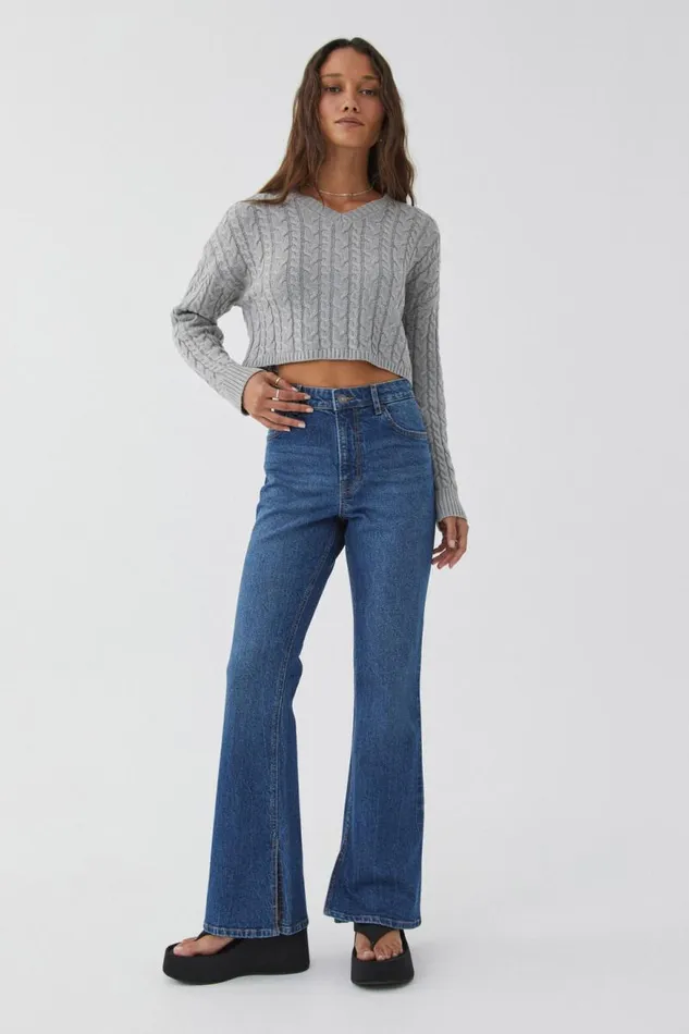 Clothing Supr Jeans High Rise Flare Jean Louisiana Blue