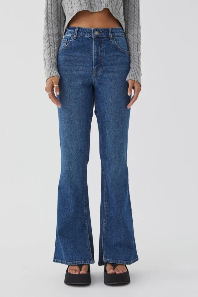 Clothing Supr Jeans High Rise Flare Jean Louisiana Blue