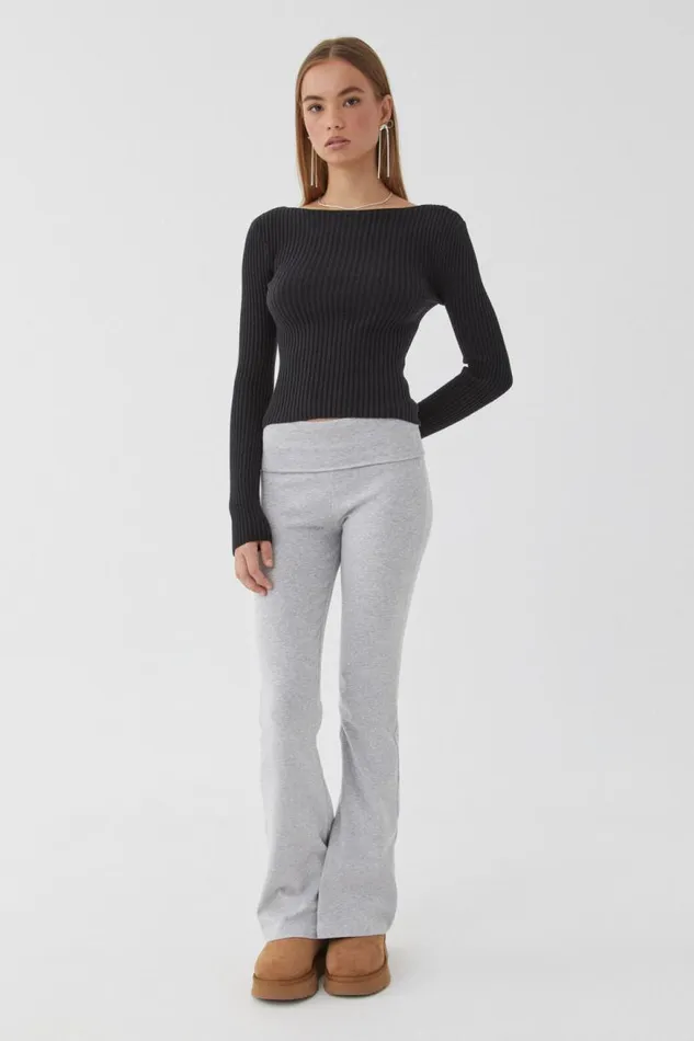 Clothing Supr Knitwear Selena Rib Knit Black