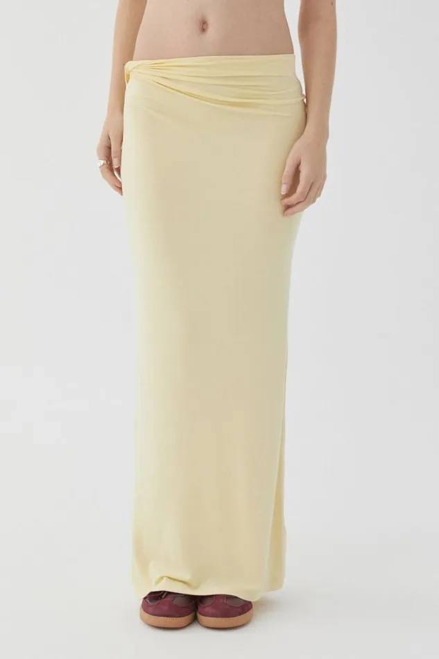 Clothing Supr Skirts Soft Twist Maxi Skirt Golden Butter