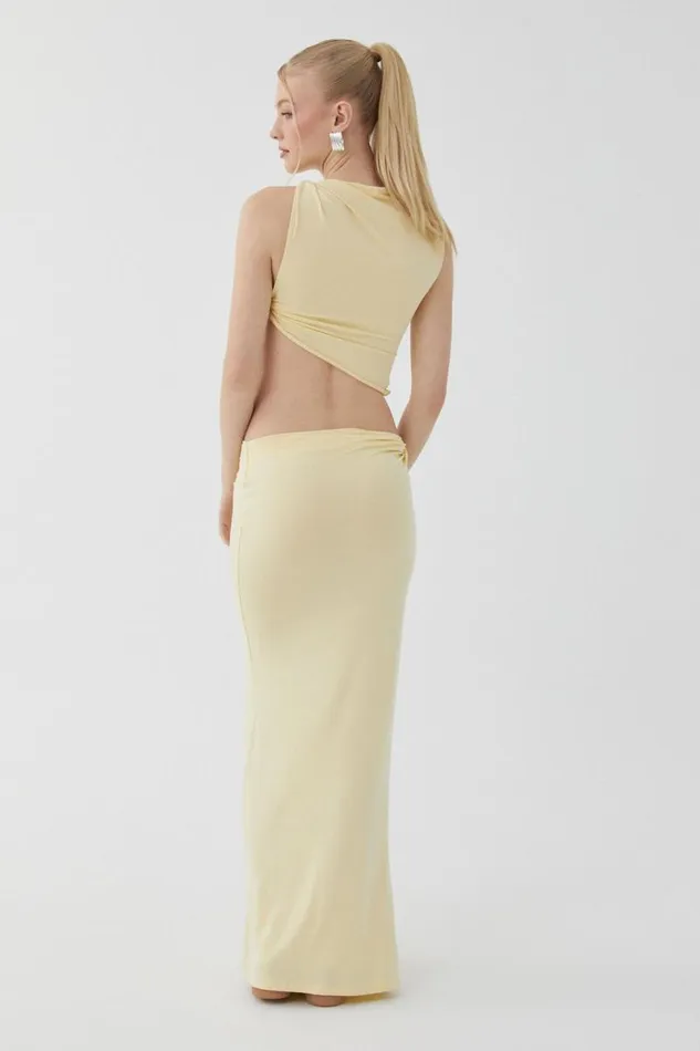 Clothing Supr Skirts Soft Twist Maxi Skirt Golden Butter